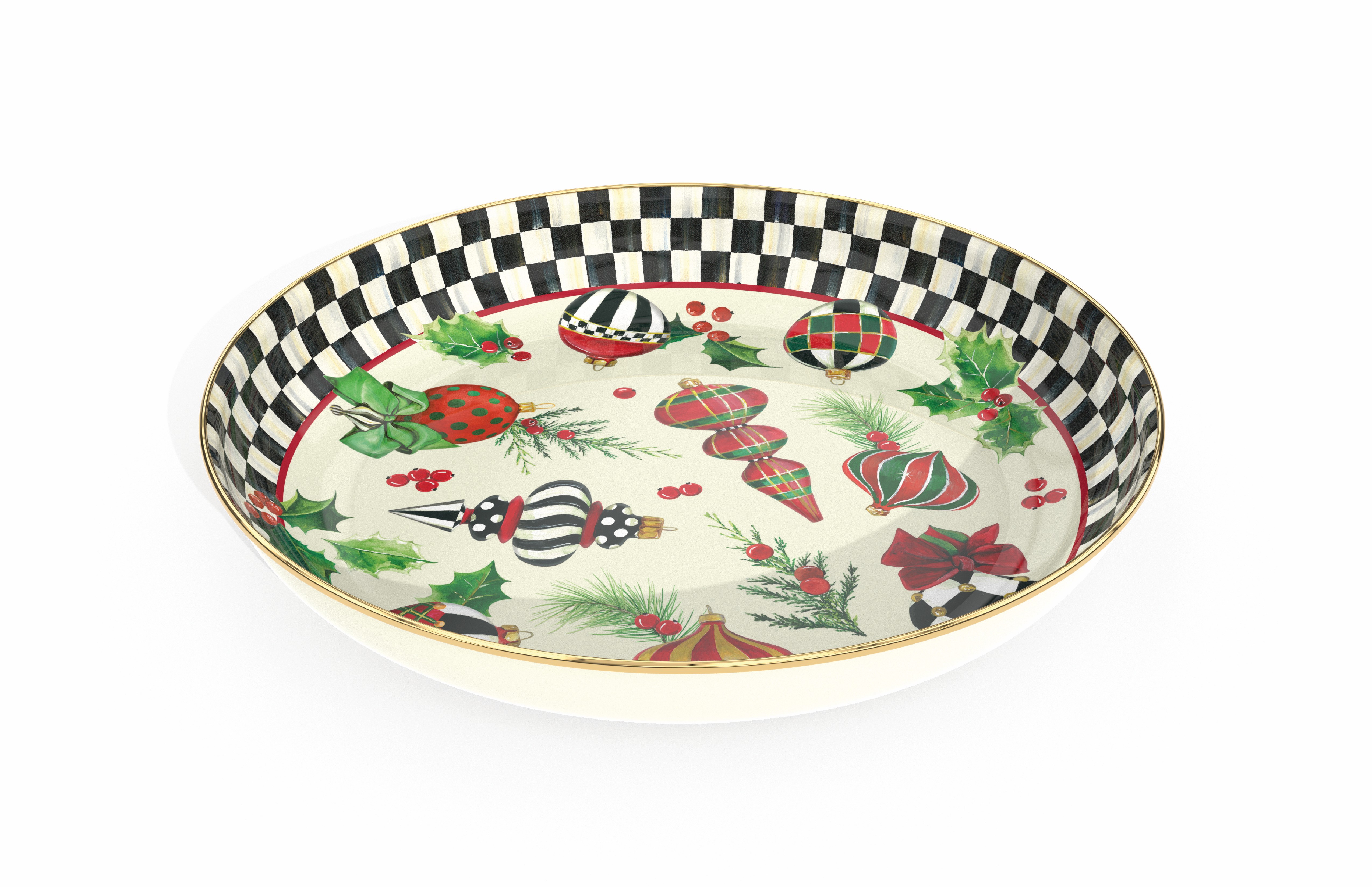 Emerald Check Abundant Bowl - {current_domain}