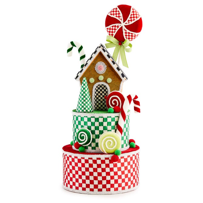 Check It Out Gingerbread Fabric Tree Topper - {current_domain}