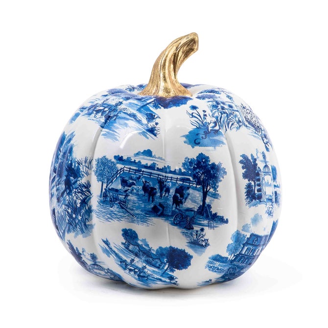 Royal Toile Large Pumpkin - {current_domain}
