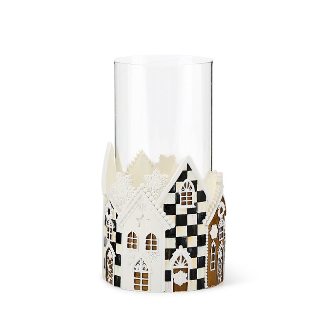 Gingerbread Village Pillar Candle Holder - {current_domain}