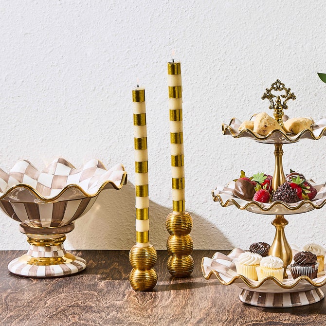 Bands Dinner Candles, Set of 2 - {current_domain}