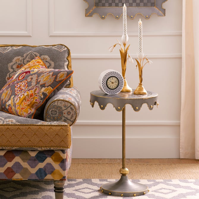 Sterling Check Flicker Dinner Candles, Set of 2 - {current_domain}