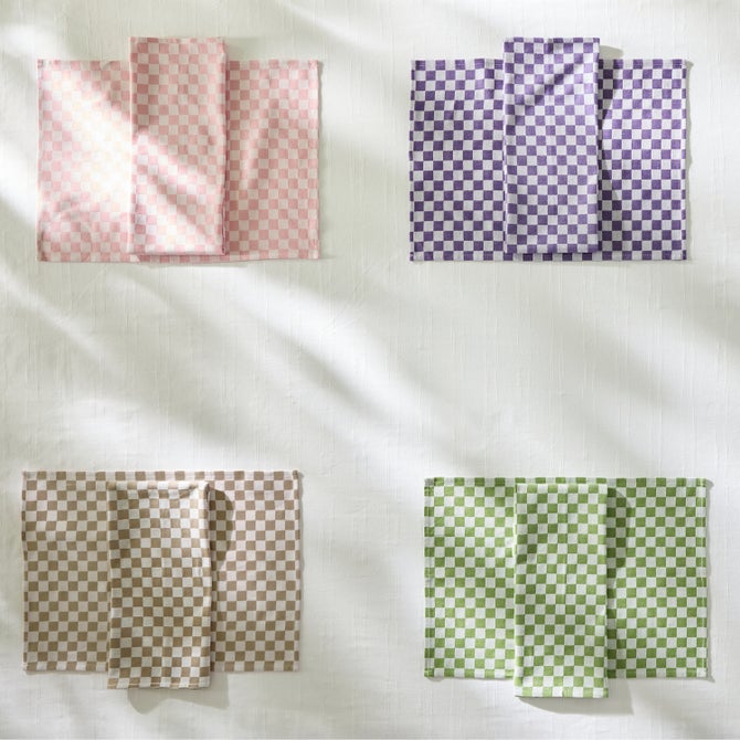 Check Woven Napkins, Set of 4 - {current_domain}