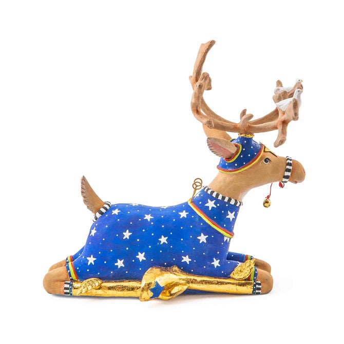 Patience Brewster Dash Away Sitting Comet Reindeer Figure - {current_domain}