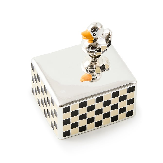 Duck Silver Plated Music Box - {current_domain}