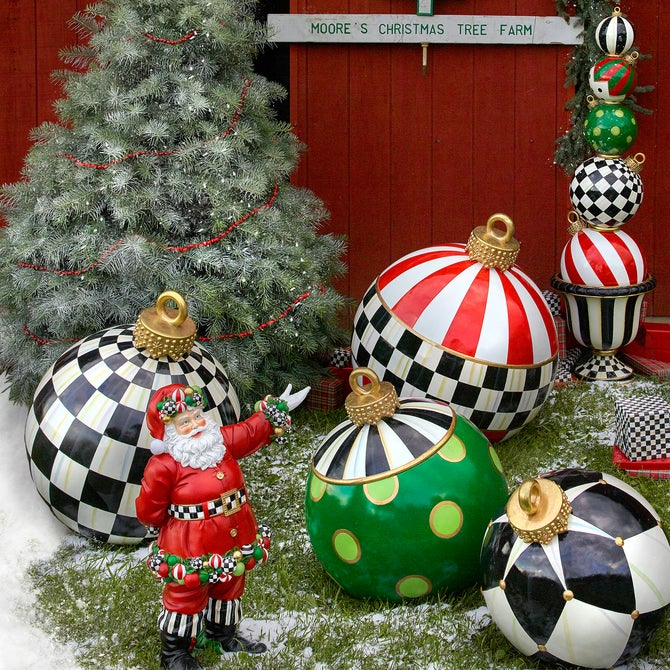 Jolly Dot Outdoor Ornament - {current_domain}