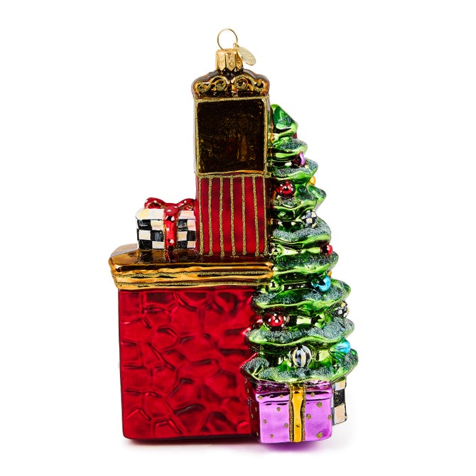 Fireplace Glass Ornament - {current_domain}