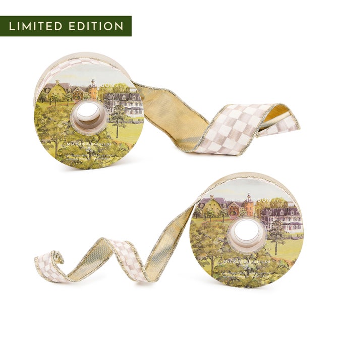 Mocha Check Ribbon, Set of 2 - {current_domain}
