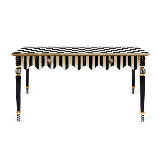 Courtly Stripe Console Table - {current_domain}