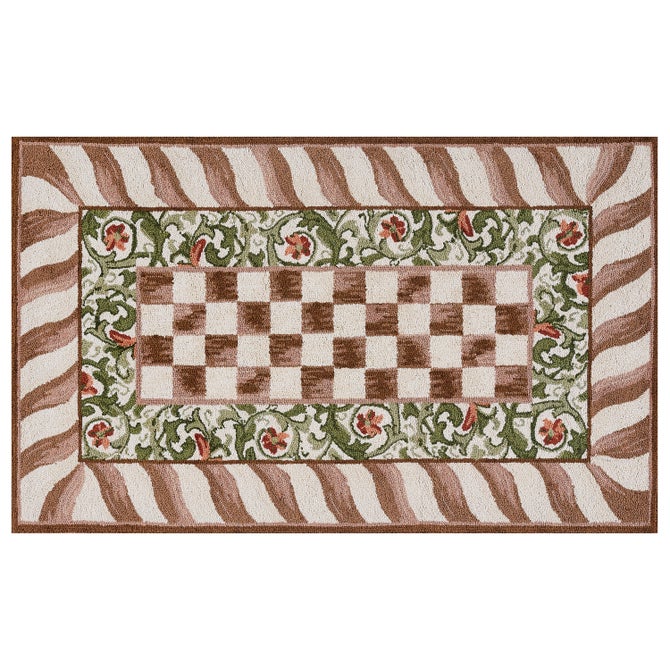 Mocha Check Rug - {current_domain}