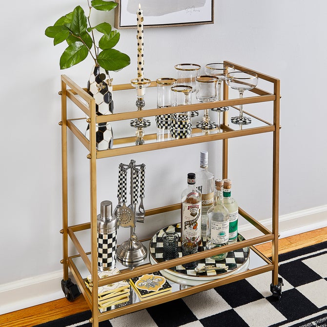 Courtly Check Round Tray - {current_domain}