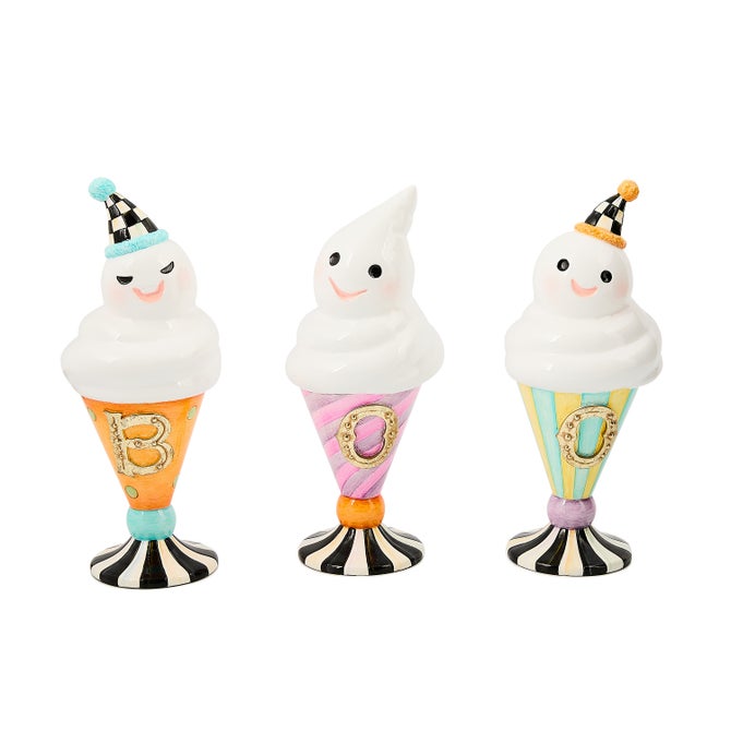Trick or Treat BOO Ghosts, Set of 3 - {current_domain}