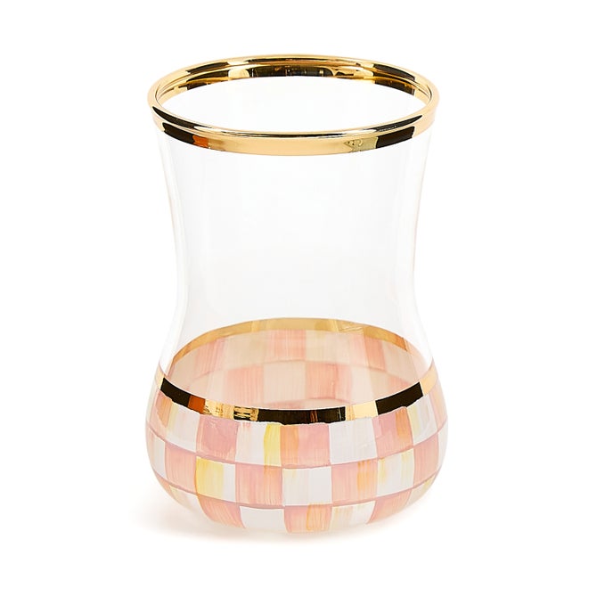 Rosy Check Tea Glass - {current_domain}