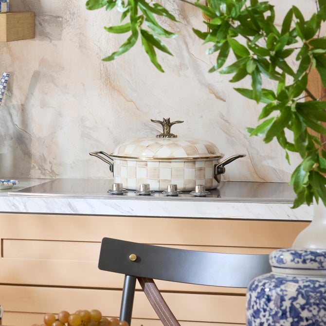 Mocha Check 5 Qt. Casserole - {current_domain}