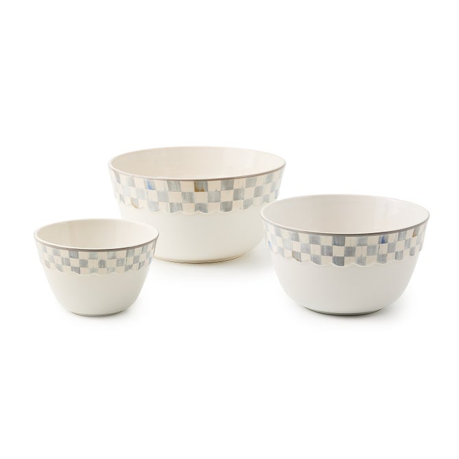 Sterling Check Everyday Mixing Bowls, Set of 3 - {current_domain}