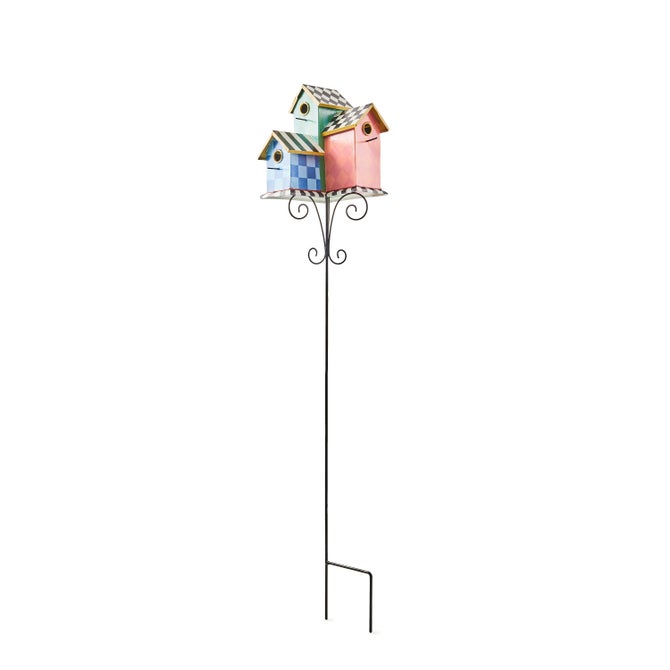 Birdhouse Condo Garden Stake - {current_domain}