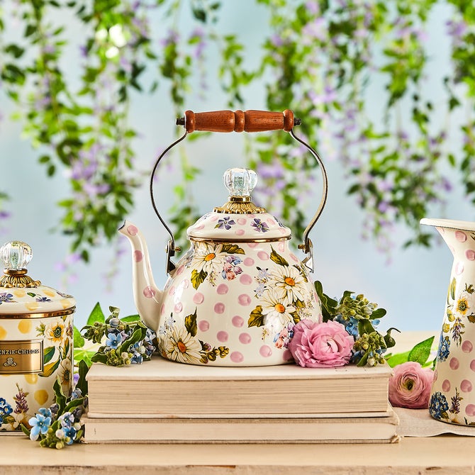 Wildflowers Pink 2 Quart Tea Kettle - {current_domain}