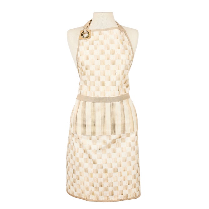 Mocha Check Apron - {current_domain}
