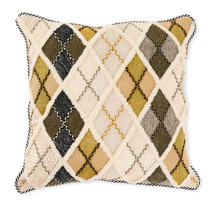 Mad For Plaid Argyle Pillow - {current_domain}
