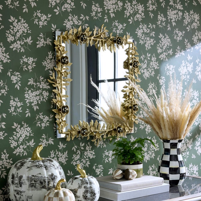 Petal Square Gold Wall Mirror - {current_domain}