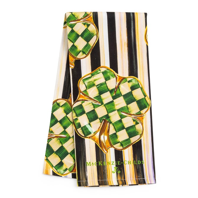 Dancing Clovers Dish Towel - {current_domain}