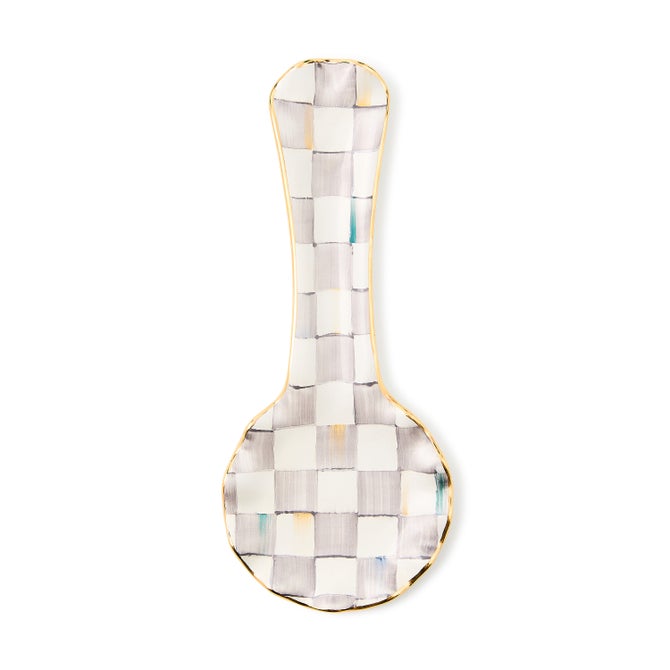 Sterling Check Ceramic Spoon Rest - {current_domain}