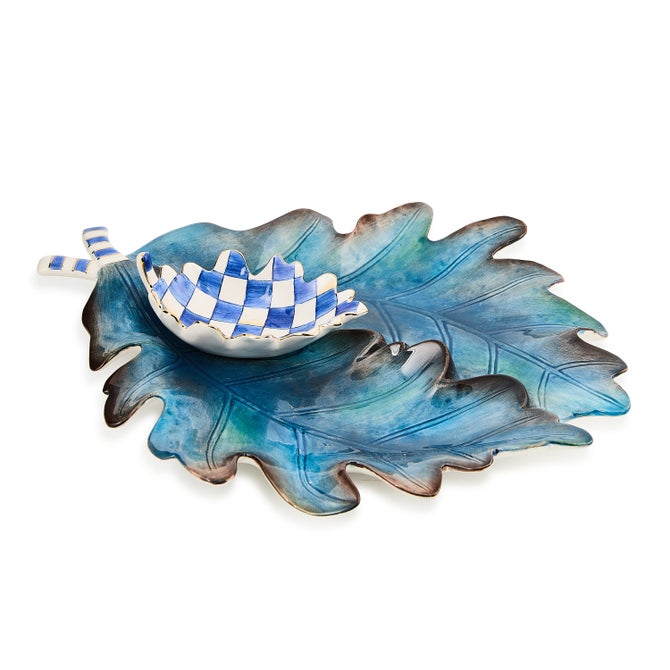 Royal Autumn Leaf Ceramic Serving Set, Set of 2 - {current_domain}