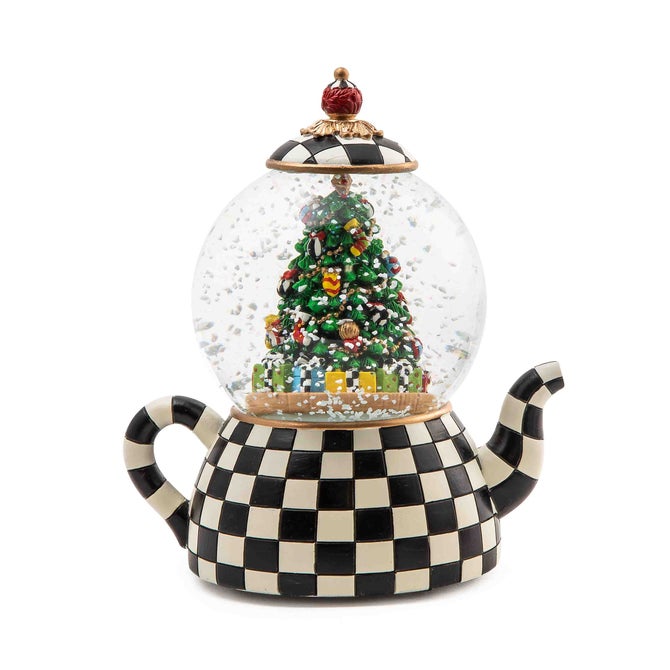Courtly Teapot Snow Globe - {current_domain}