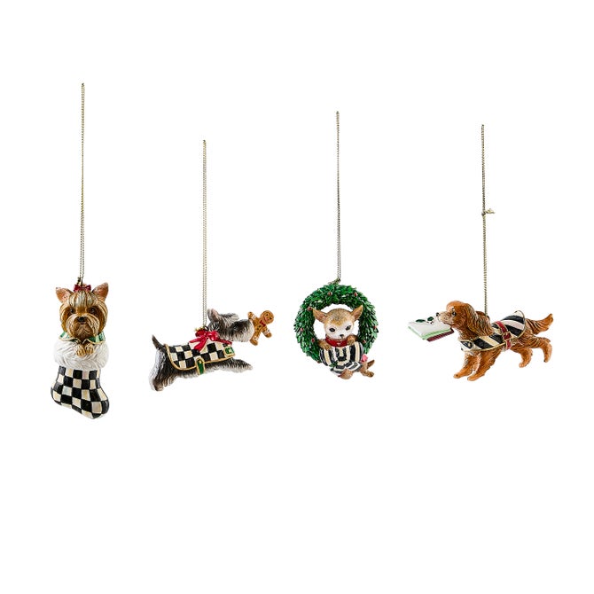Check It Out Dog Ornaments, Set of 4 - {current_domain}