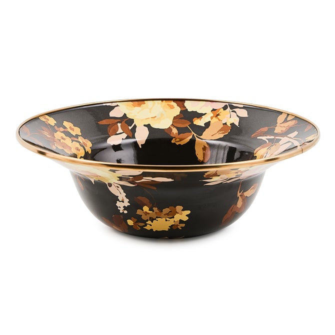 Wild Rose Brown Serving Bowl - {current_domain}