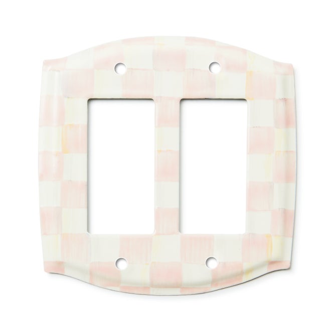 Rosy Check Double Rocker Switch Plate - {current_domain}