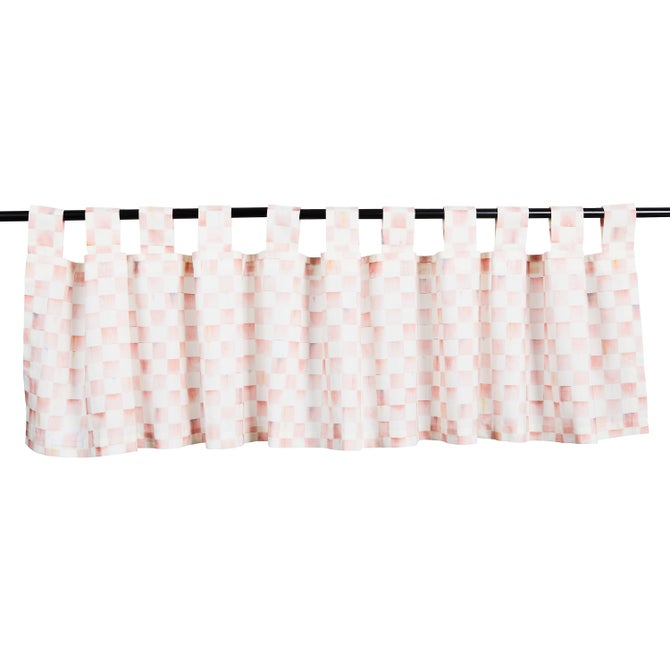 Rosy Check Tab Top Valance - {current_domain}