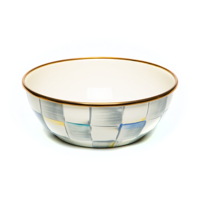 Sterling Check Enamel Everyday Bowl - {current_domain}