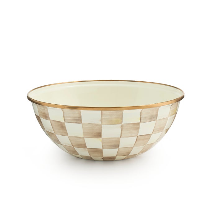Mocha Check Medium Everyday Bowl - {current_domain}