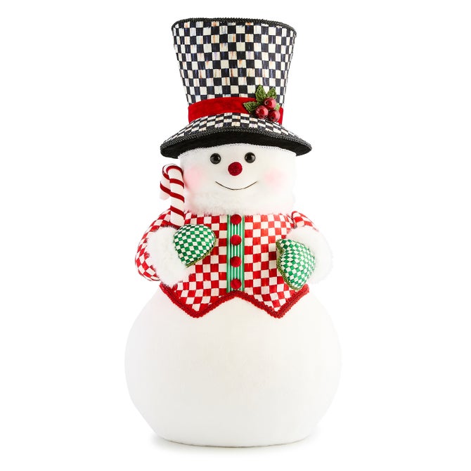 Check It Out Fabric Snowman Figure - {current_domain}