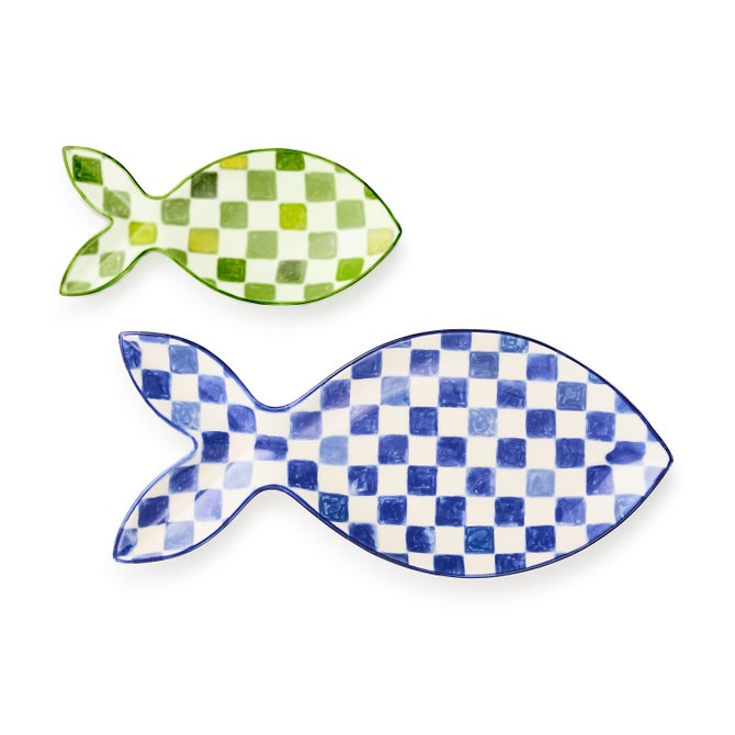 Go Fish Serving Platters, Set of 2 - {current_domain}