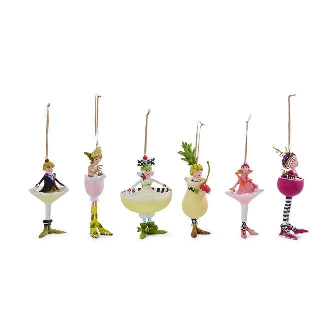 Patience Brewster Mini Cocktail Ornaments, Set of 6 - {current_domain}