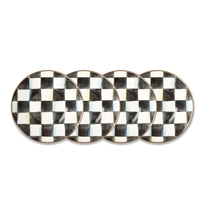 Courtly Check Saucers, Set of 4 - {current_domain}