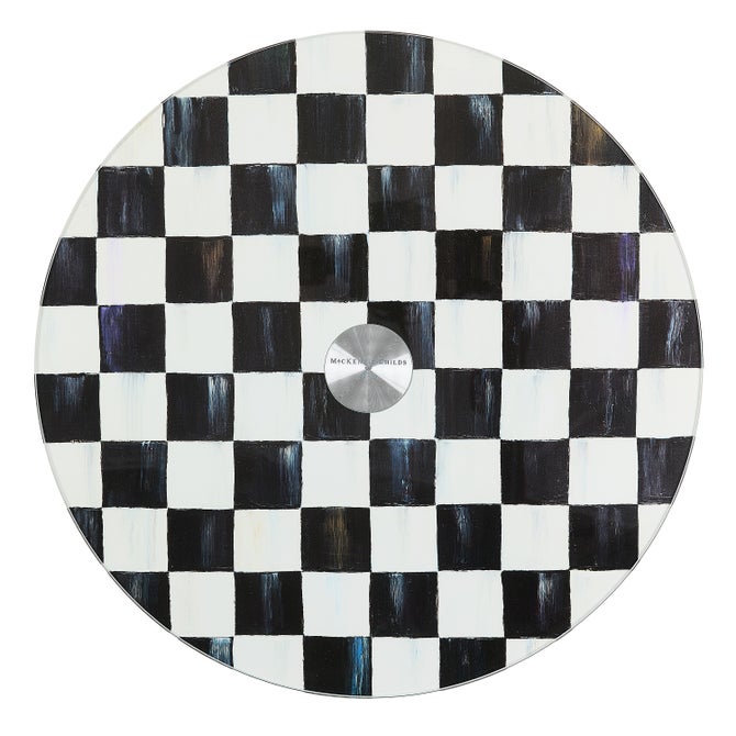 Courtly Check Glass Lazy Susan - {current_domain}