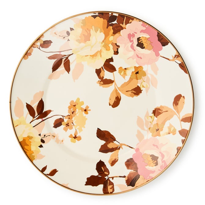 Wild Rose White Dinner Plate - {current_domain}