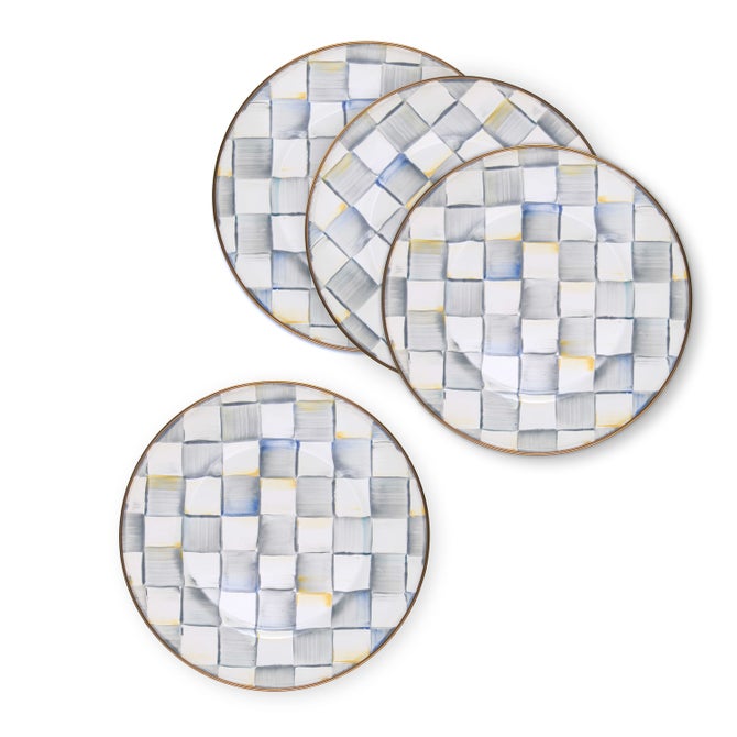 Sterling Check Dinner Plates, Set of 4 - {current_domain}