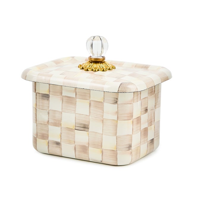 Mocha Check Recipe Box - {current_domain}