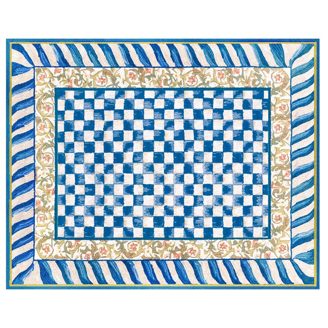 Truly Royal Check 8' x 10' Washable Rug - {current_domain}