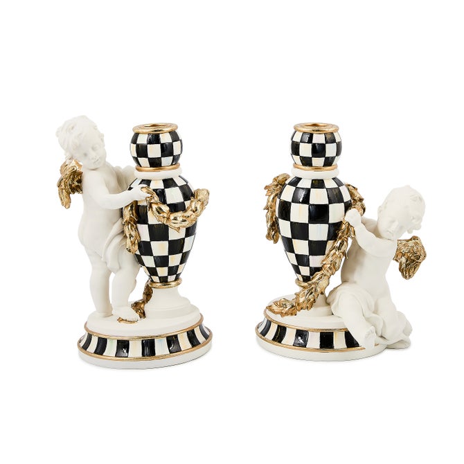 Courtly Noel Sitting Cherub Candle Holder - {current_domain}