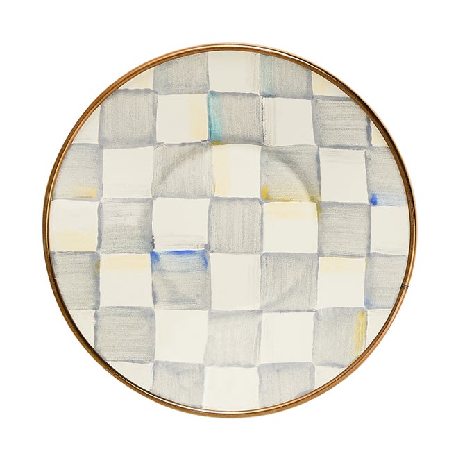 Sterling Check Tea Glass Saucer - {current_domain}