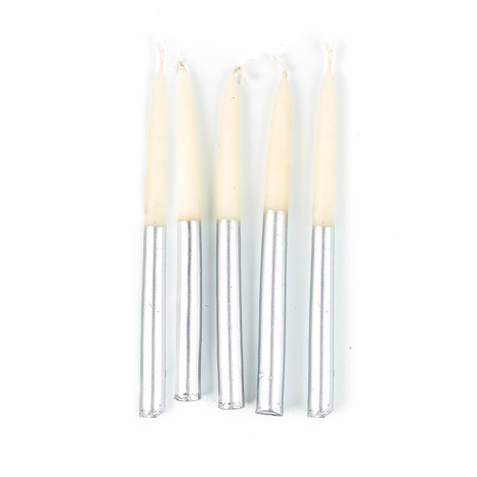 Hanukkah Silver Candle Set - {current_domain}