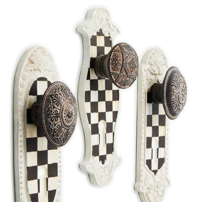 Courtly Door Knob Hooks, Set of 3 - {current_domain}