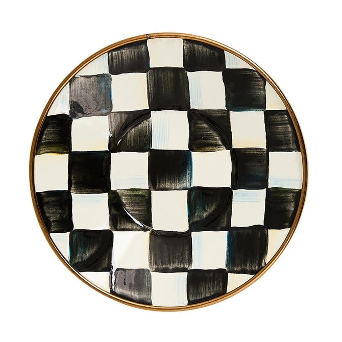 Courtly Check Tea Glass Saucer - {current_domain}