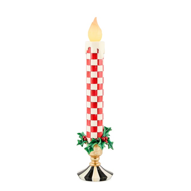 Check It Out Red Illuminated Retro Candle - {current_domain}