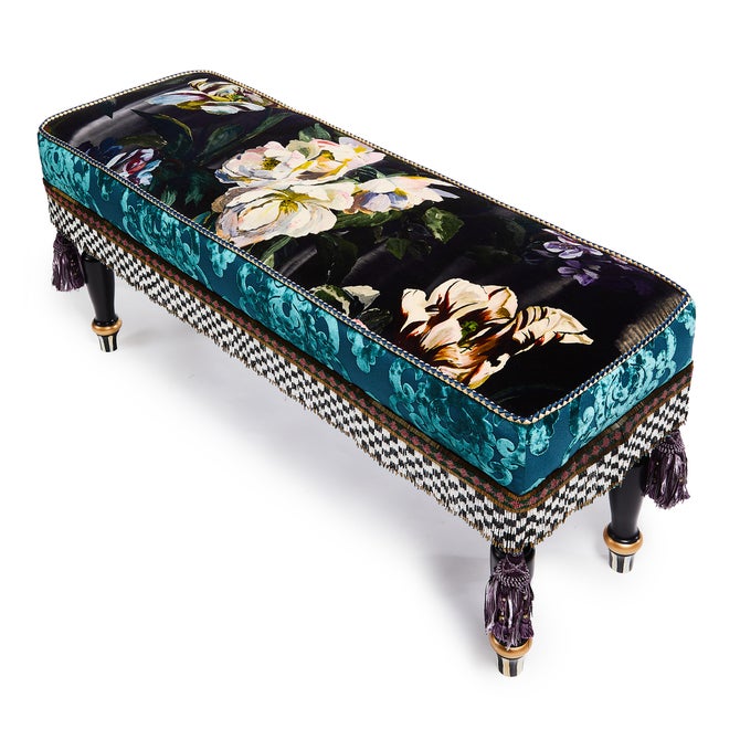 Moonlight Garden Floral Scuttlebutt Bench - {current_domain}